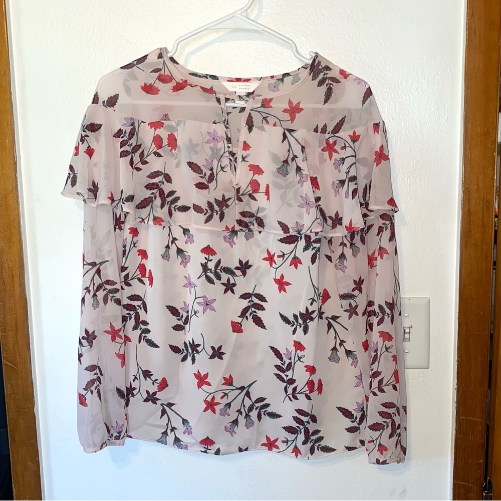 Lauren Conrad Floral Blouse Size XS